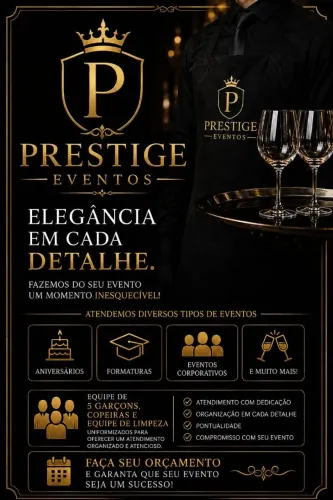 PRESTIGE EVENTOS<br>Elegância em cada detalhe.