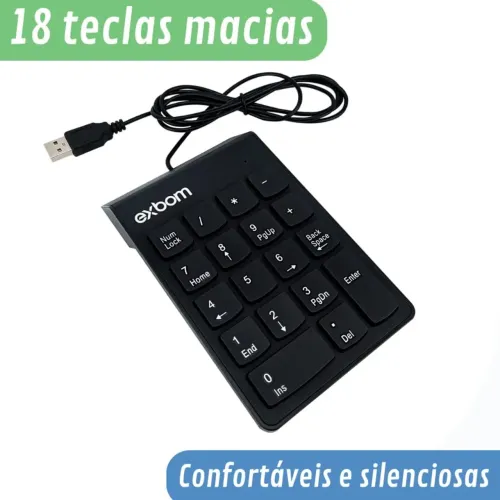 Teclado Número pra computador e notebook