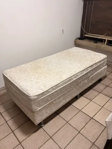 Cama Box Solteiro Ortobom Master Spring (Colchão de Molas + Base Box)