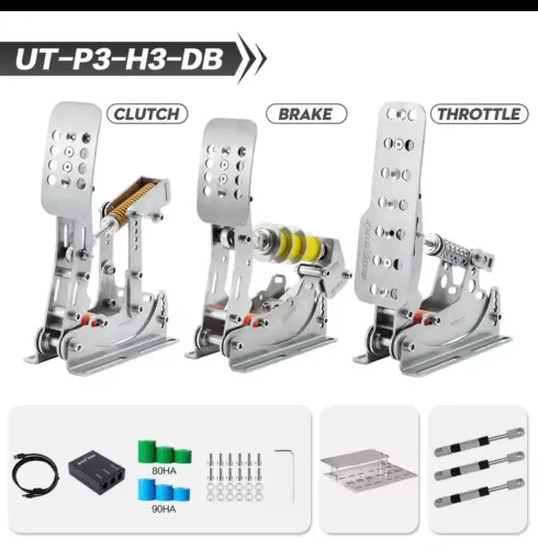 Pedais Simjack UT-P3-H3 - 3 Pedais Load Cell + 3 Amortecedores (NA CAIXA / SEM USO)
