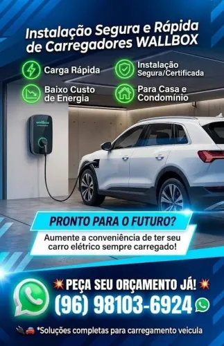 Instalação e venda de carregadores para carro elétrico wallbox 