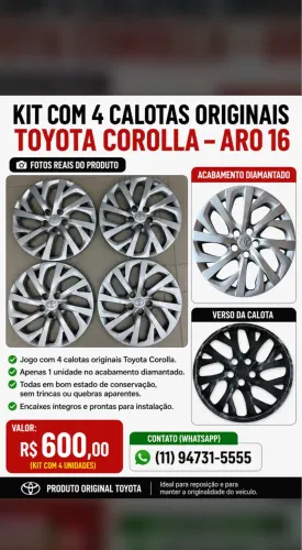 CALOTA ORIGINAL COROLA ARO 16