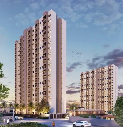 Apartamentos de 02 quartos, condomínio clube, DOC. inclusa, no Treze de Maio.