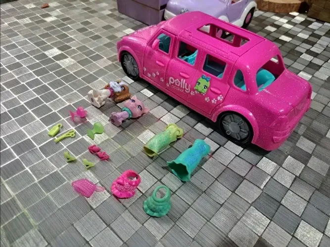 polly pocket sparklin pets limousine