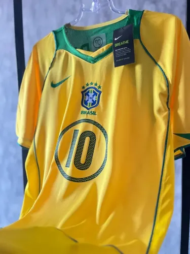 Camisa Brasil 2004/05 Ronaldinho 10