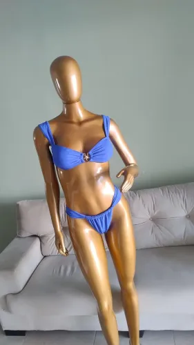 Biquíni shein azul royal G (novo!)