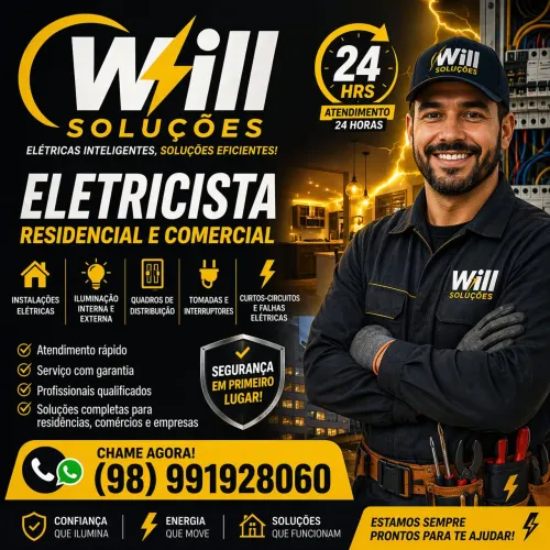 Eletricista residencial e comercial 24hrs