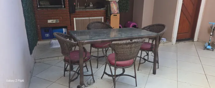 Mesa de churrasqueira