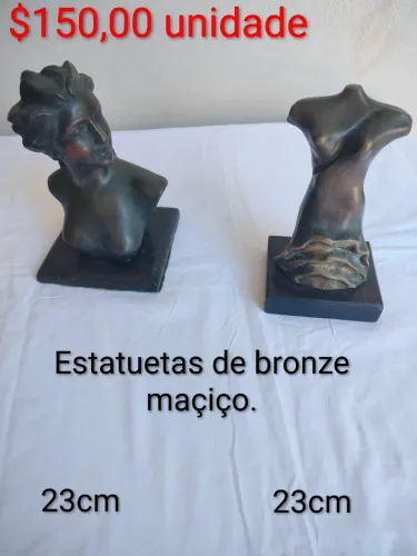Estatuetas/ esculturas em bronze
