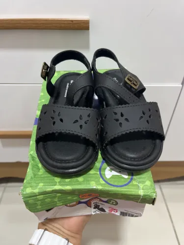 Sandália Escolar Preta Anatômica Ortopasso