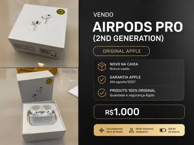 AirPods Pro (2nd generation) NOVO NA CAIXA