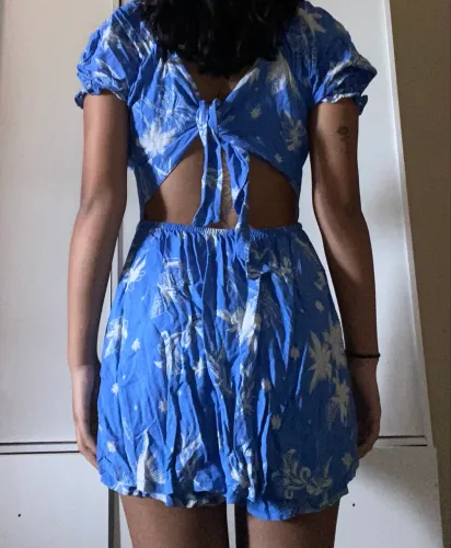 Vestido/ macacão azul tamanho P
