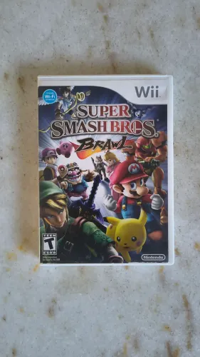 Super Smash Bros WII, original, na caixa c/ manual