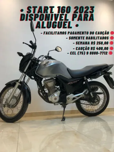 Aluguel de Moto R$ 250 semanal - Aluga-se Start 160 - Moto de Aluguel R$ 250 semanal