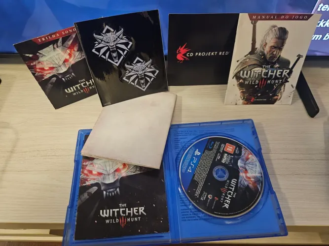 The Witcher 3, PS4, original, com mapa,  colecionador 
