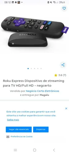 Vendendo aparelho roku