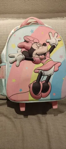 mochila da Minnie com rodinhas