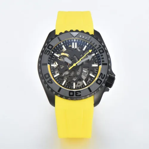 Relógio Seiko Mod Skx Skeleton NH70 Safira Aço 312 L PVD