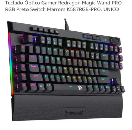 Teclado Mecânico Redragon Magic Wand Pro ABNT2 - Estado de Novo