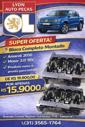 Bloco completo montado Amarok
