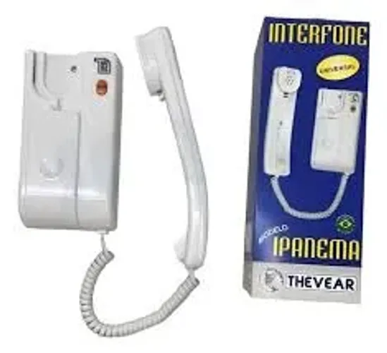 Interfone com Fio Thevear Ipanema ICAP-IP 1 Botão Branco para Apartamento