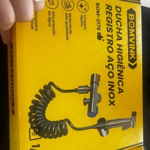 Ducha de aço inox com misturador nova