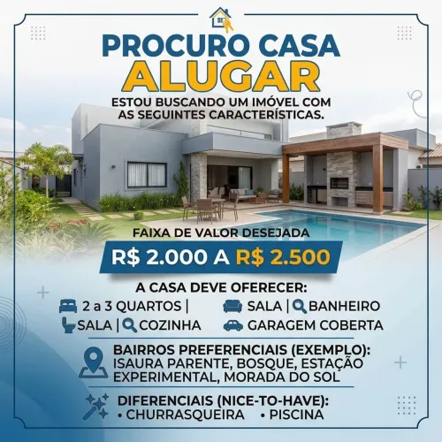 CASA PARA ALUGAR