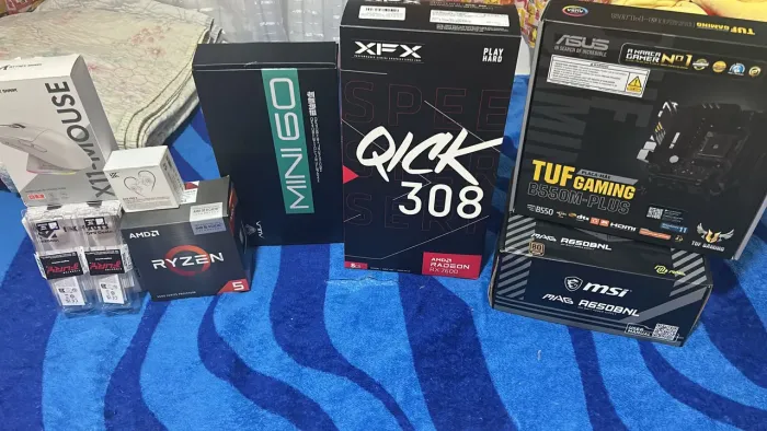 PC Gamer Ryzen 5 5500X3D + RX 7600 + Monitor Alienware 25" 320Hz | Estado de Novo |