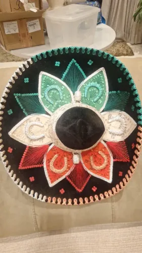 Chapéu Mexicano Sombrero Charro Artesanato Original Mexico enfeite