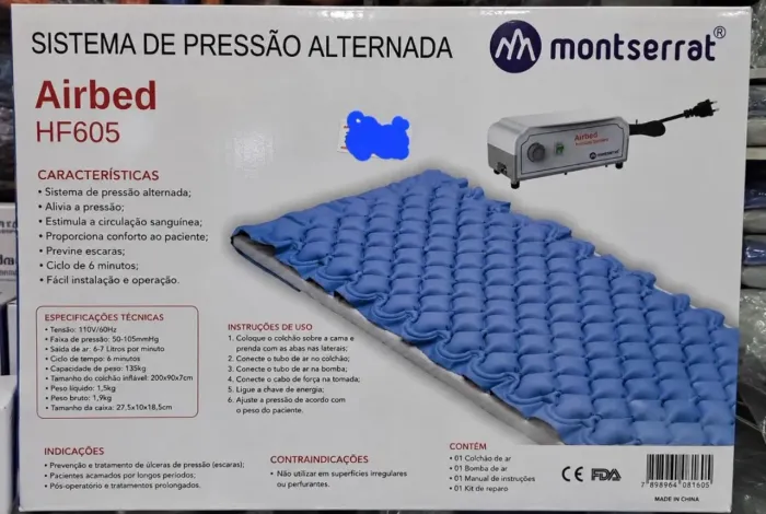 COLCHÃO PNEUMÁTICO ANTIESCARAS MONTSERRAT AIRBED HF605
