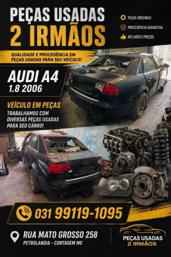 PEÇAS AUDI A4 1.8T 2004 2005 2006 2007 2008 2009 MOTOR CAMBIO LATARIA SUSPENSAO