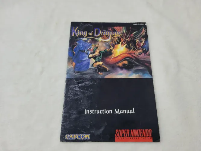 King of Dragons - Super Nintendo SNES Manual 