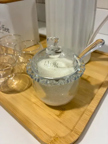 Açucareiro Coração Lyor com Colher