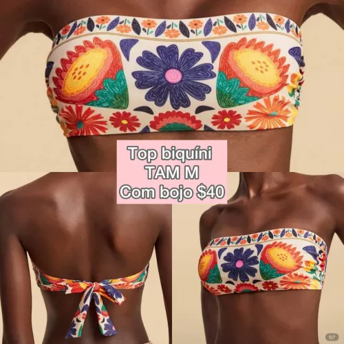 Top biquíni TAM M
