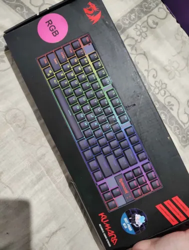 Teclado Gamer Redragon Kumara Mecânico RGB Switch Azul