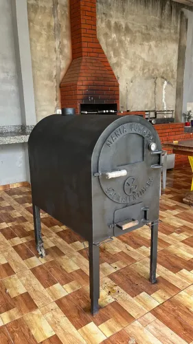 Forno Defumador Grande de Aço - Churrasco e Defumação