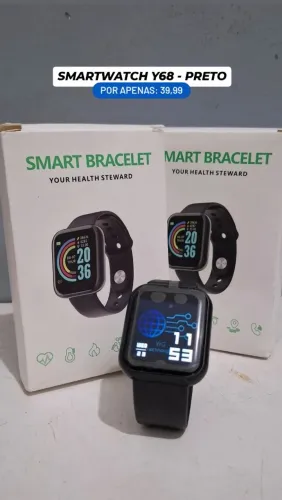 Smartwatch y60/D20 Preto ou branco