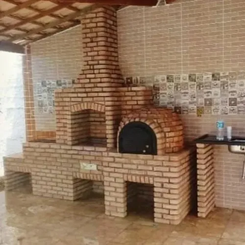 Construção de churrasqueira