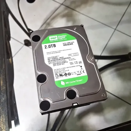 HD 2TB 3,5" Sata Western Digital Caviar Green 5400RPM 110MB/s 64MB Cache, 2 TB (OK - Leia)