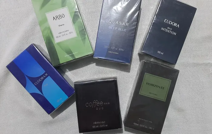 Perfumes, colônias, hidratantes etc