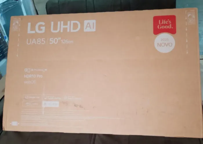 Smart TV LG 50 4K Wi-Fi 50UA8550PSA Comando de Voz - Smart TV LG 50 polegadas 4K