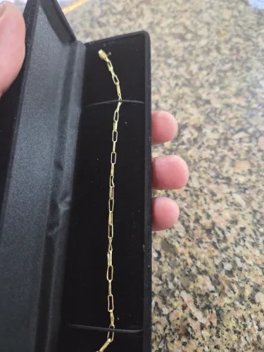 Pulseira de ouro 18,inteira,1,65g,850 reais