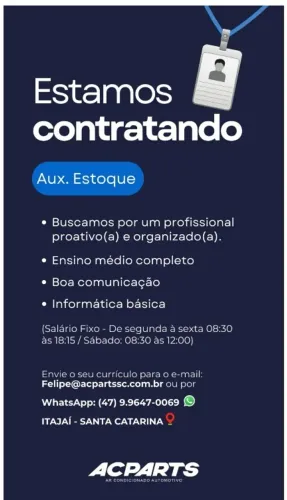 Auxiliar de estoque 