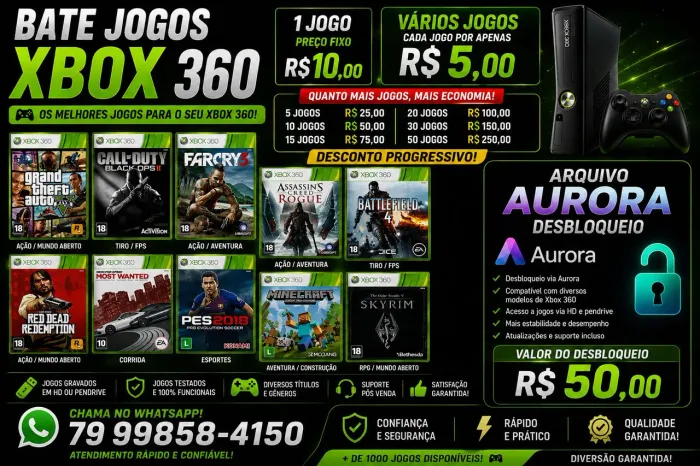 Xbox 360 jogos