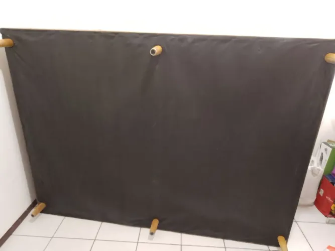 Basebox casal 188x138, pés e base em madeira