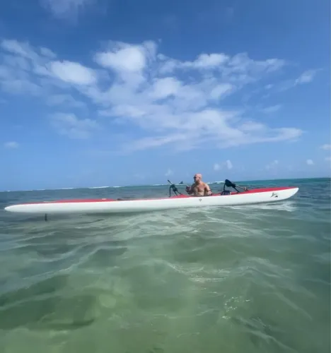 Canoa Havaiana Zarpar Ativa II (OC2 / Dupla) - Impecável e Pronta para a Água