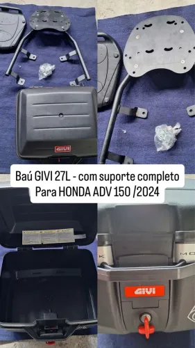 Suporte de proteção Coyote + Baú GIVI e bagageiro