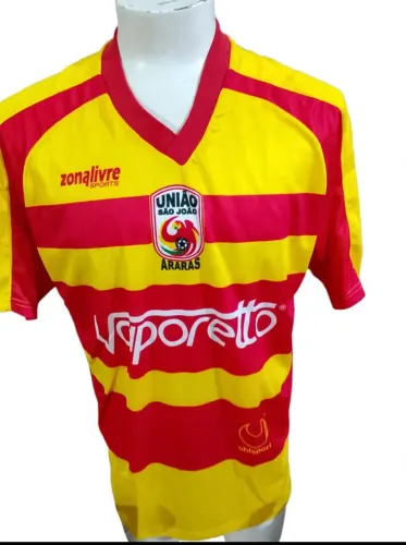 camisa União São João antiga ano 2001 modelo de jogo