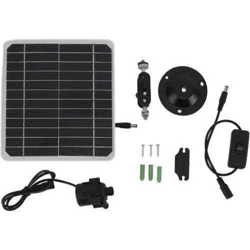 TOPINCN Kit de Bomba de Água Solar 50W com Armazenamento de Energia e Vazão de 800L/h