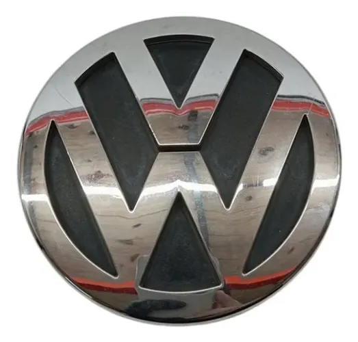 Emblema Vw Tampa Traseira Volkswagen Gol Polo Spacefox 2010 Prata